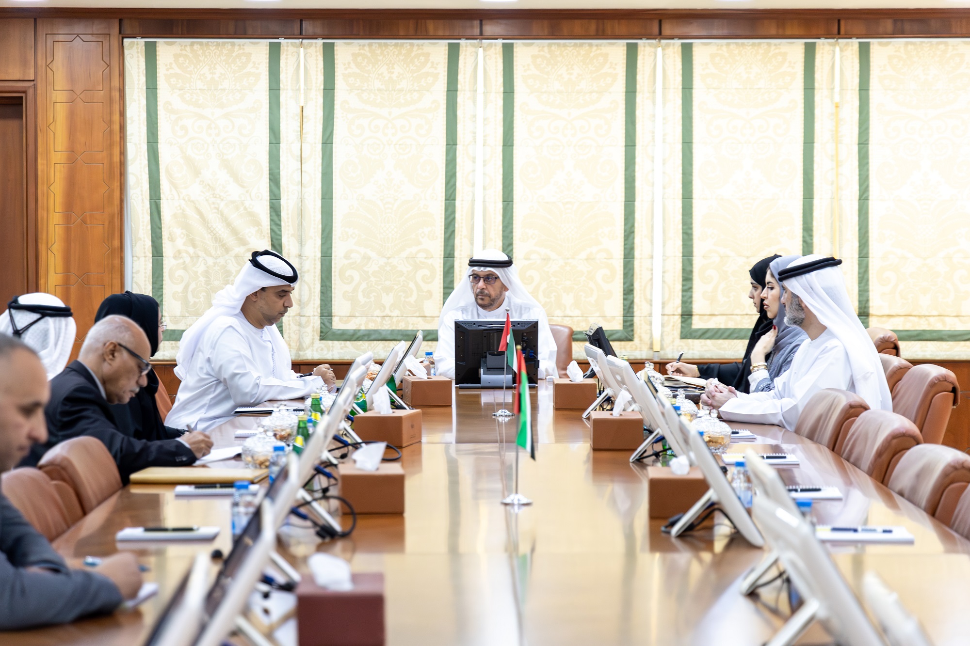A coordination meeting between government entities in Ajman with a view to enhancing joint cooperation