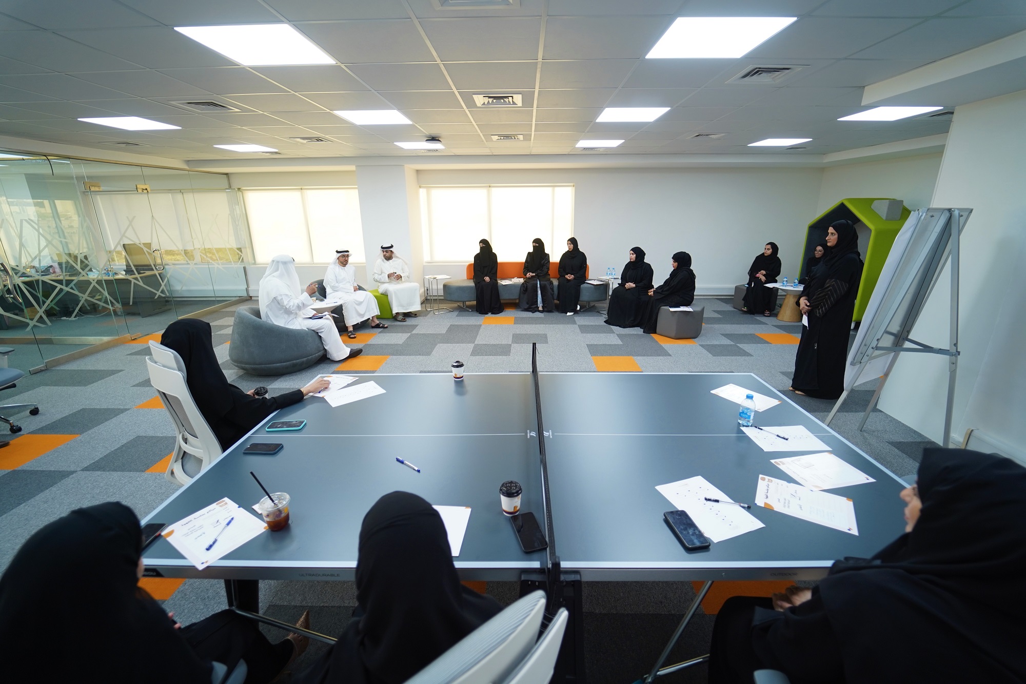 "Coffee Session", is an initiative to exchange opinions and suggestions among Ajman Chamber employees to develop services and projects