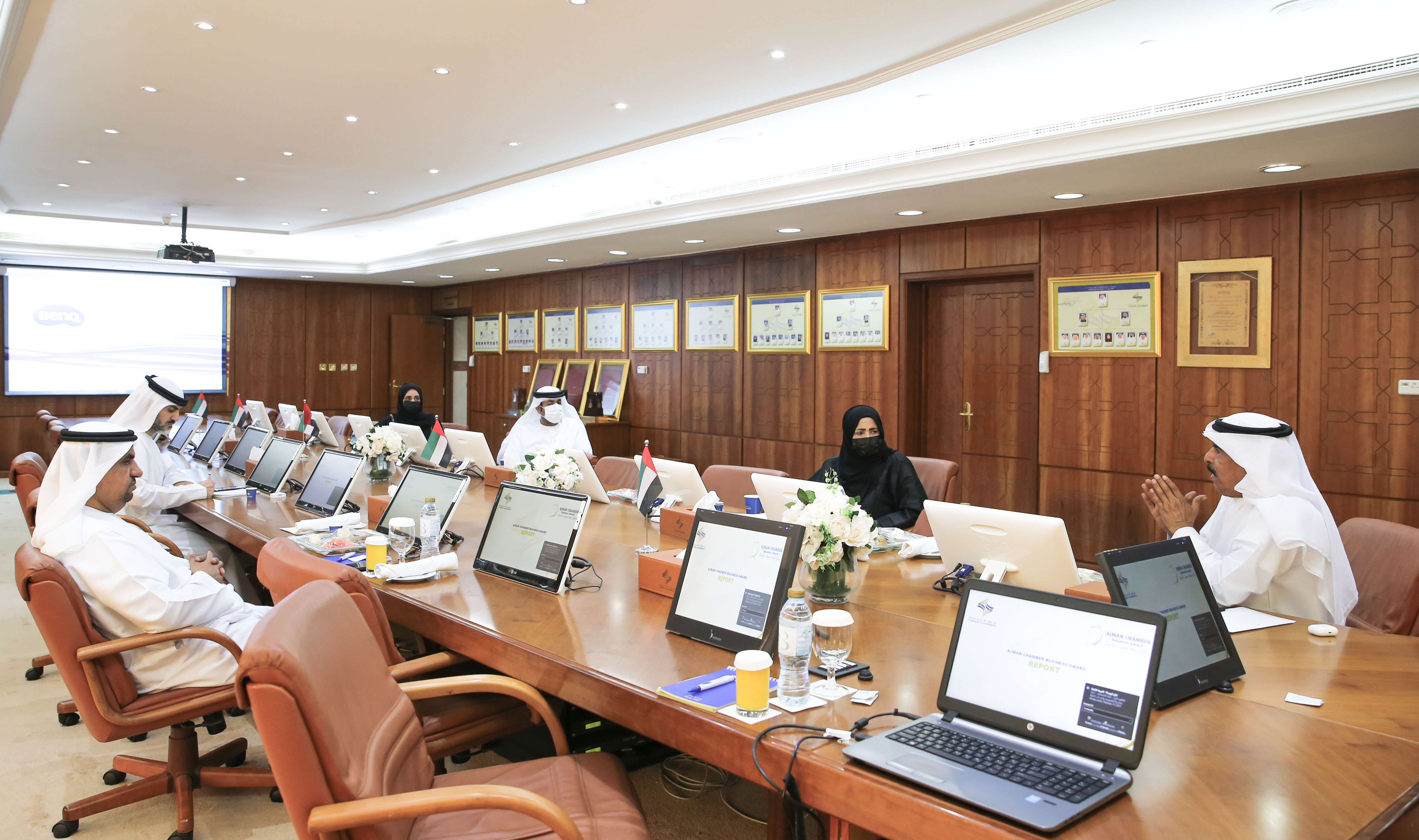 The Ajman Chamber Business Award’s higher committee follows-up it progress