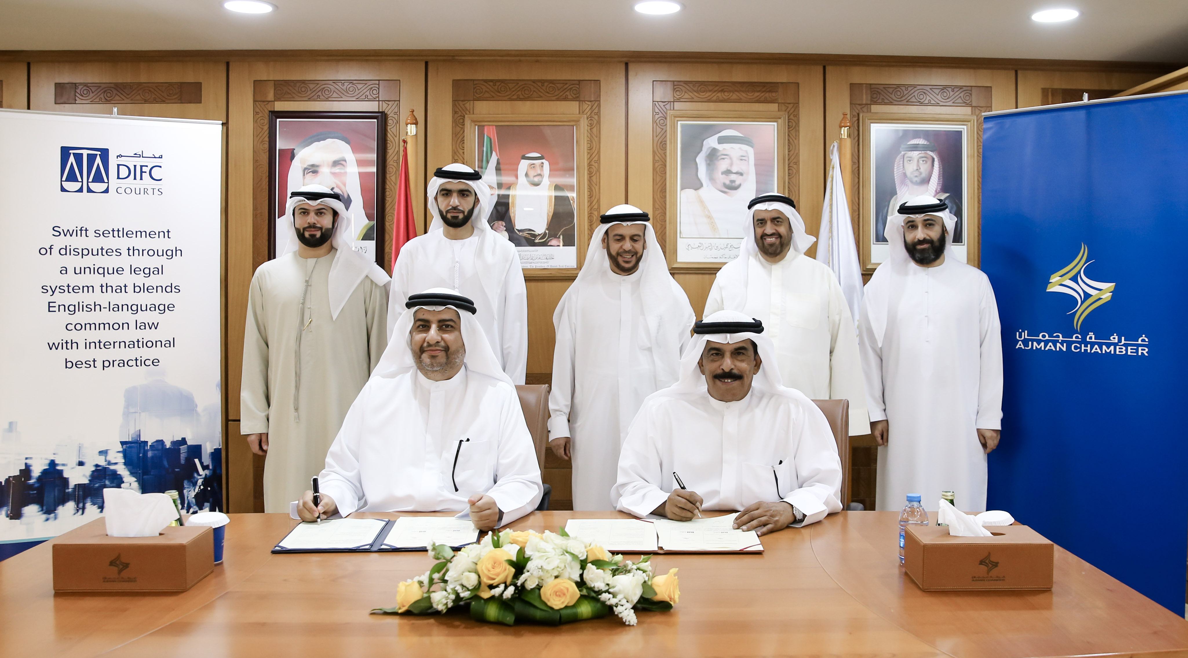 Ajman Chamber of Commerce and Industry signs MoU with DIFC Courts to enhance mutual cooperation and knowledge exchange