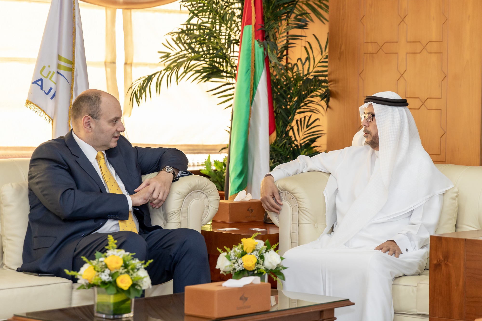 Ajman Chamber discusses discuss trade and investment cooperation with the Embassy of Bulgaria