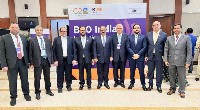 Ajman Chamber participates in the "B20 India Inception Meeting"
