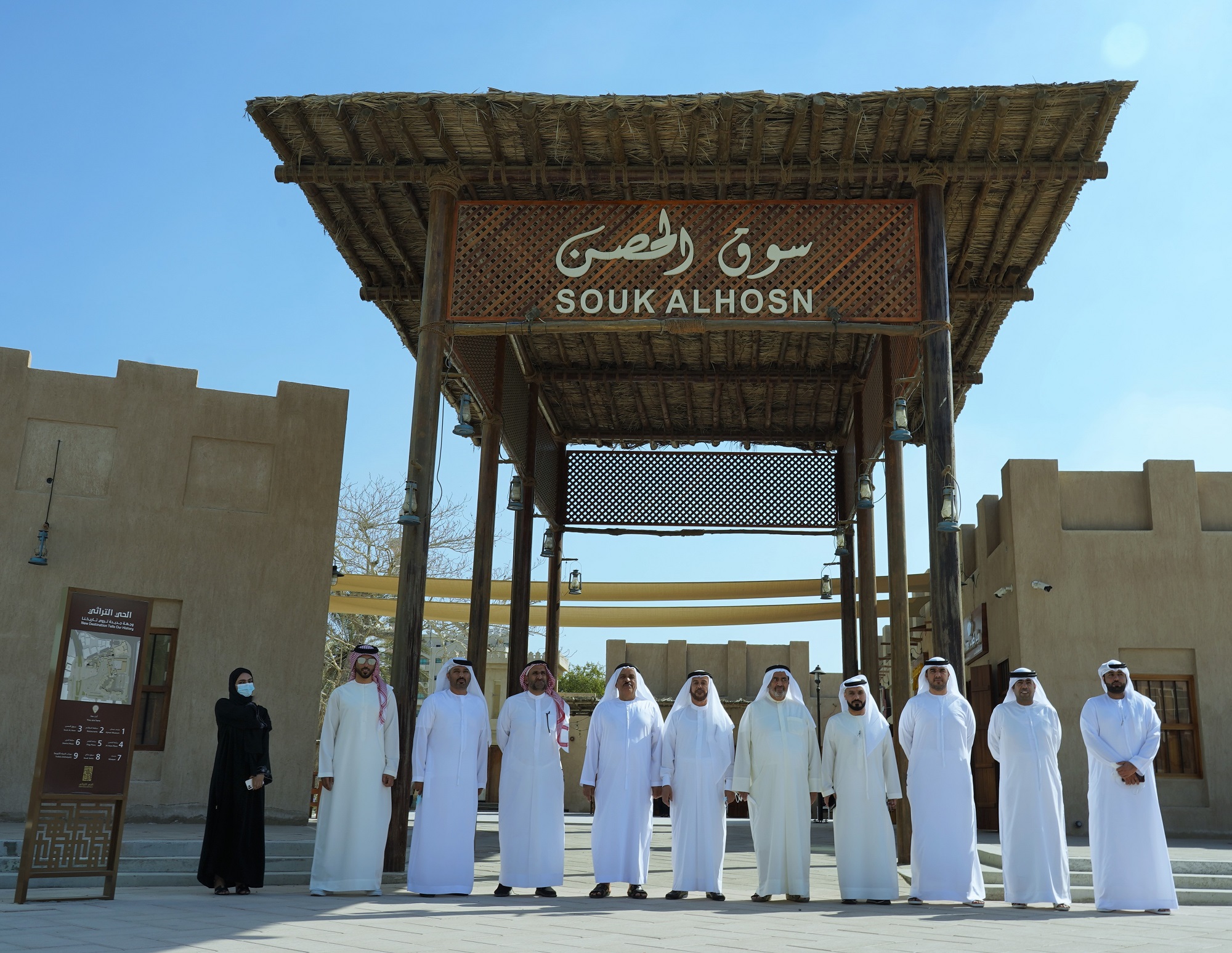 Acci’S Board Of Directors Tours The Ajman Heritage District And Business Projects In Al Hisn Market