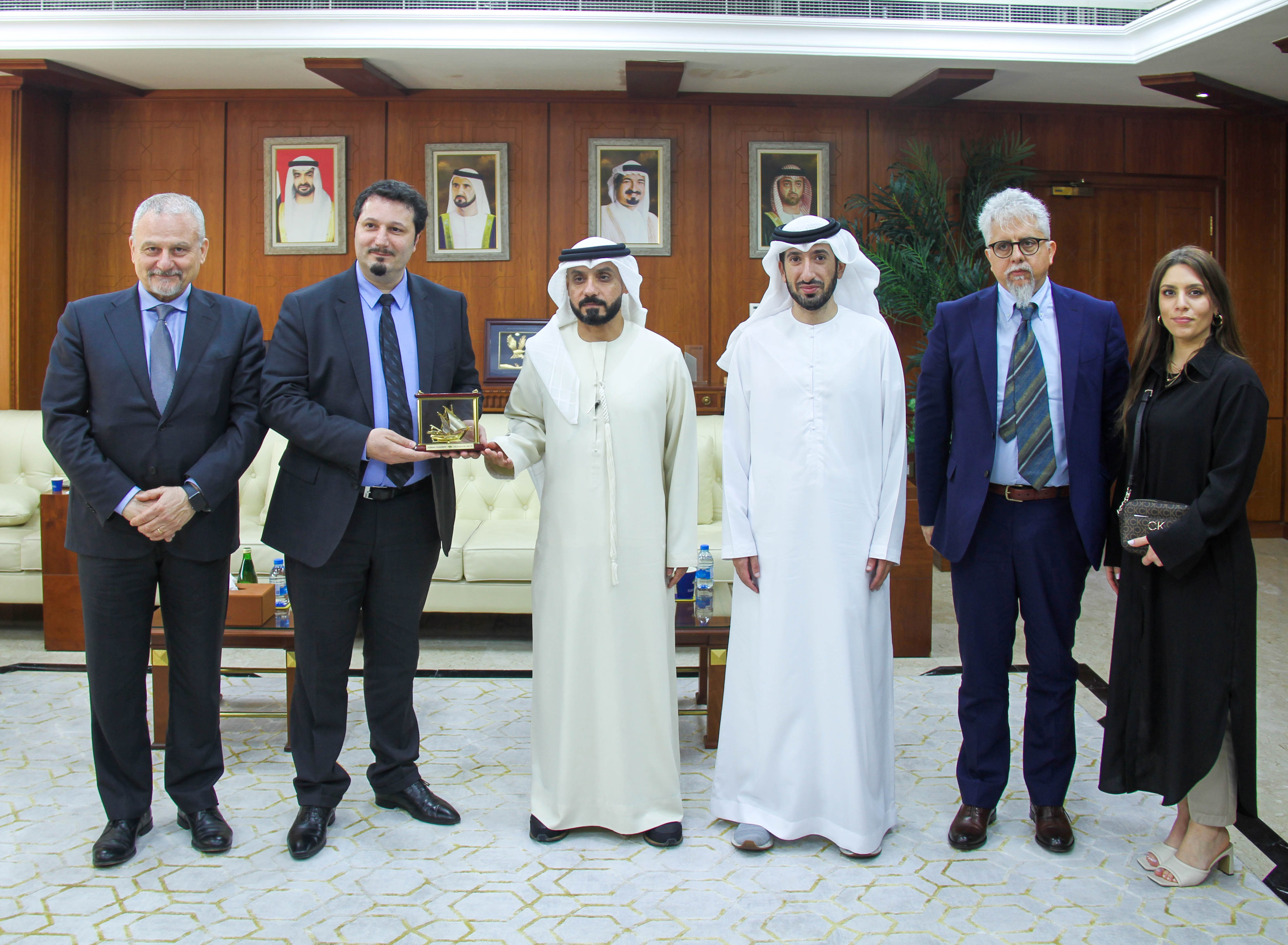 Ajman Chamber receives the delegation of the Italian-Czech Chamber of Commerce