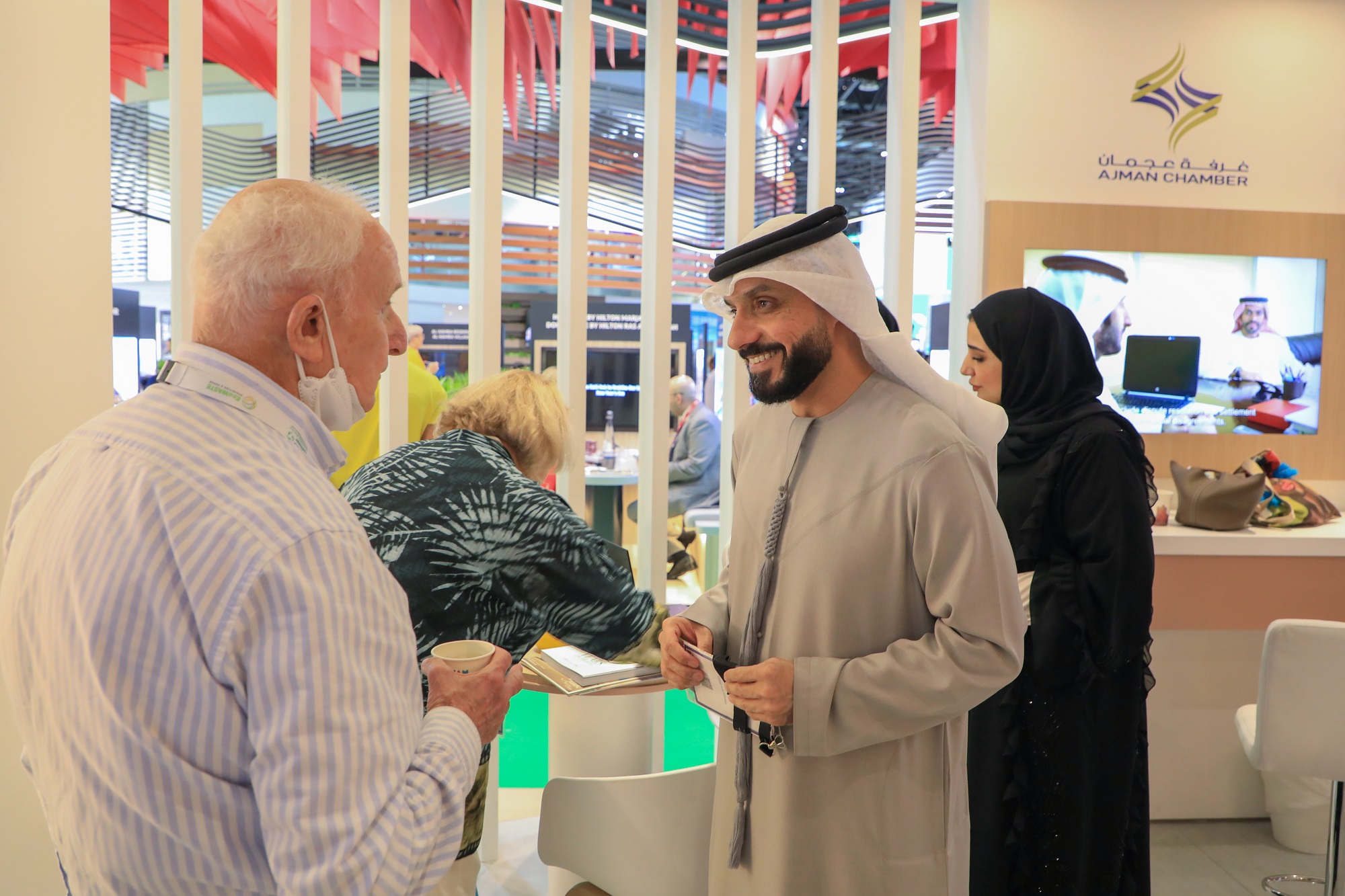 Ajman Chamber promotes tourism investment opportunities in Ajman at ATM Exhibition