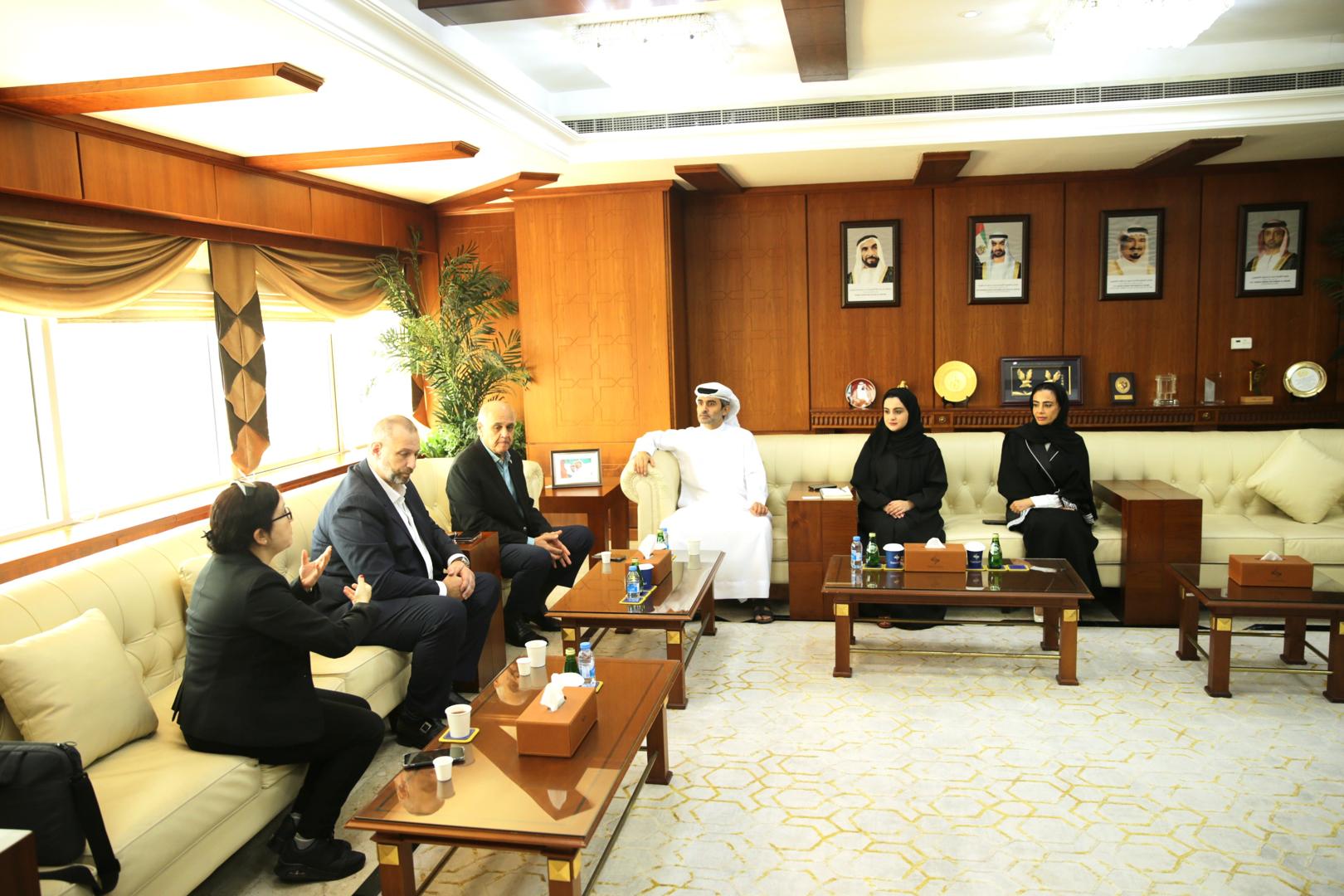 Discussing cooperation opportunities between the Ajman Chamber and the Argentine Chamber of Commerce and Services