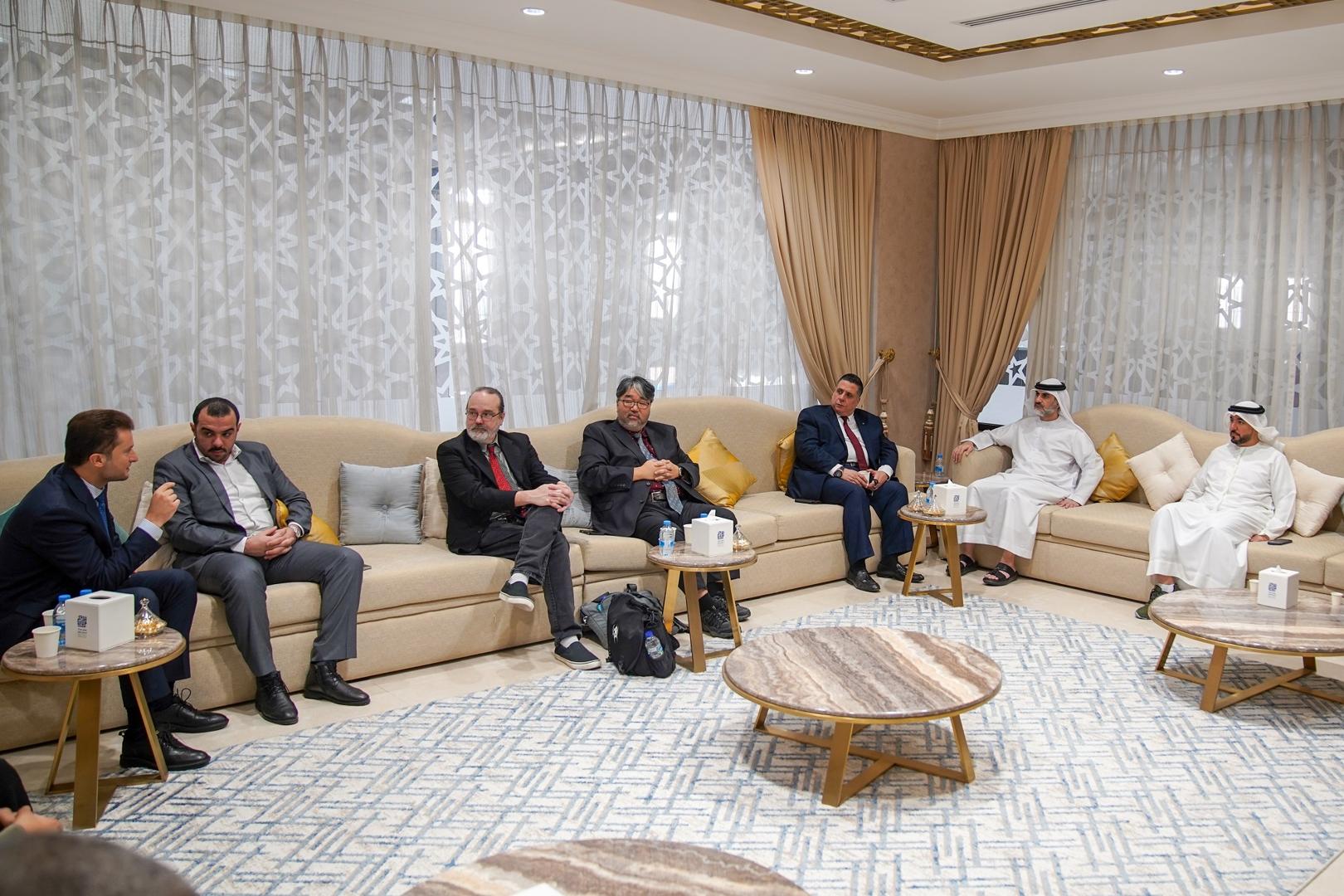Ajman Chamber discusses AI with participating universities at the AETEX 2025